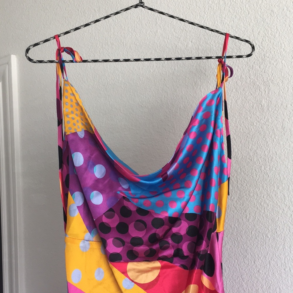 RAT BOI bias cut silk dress